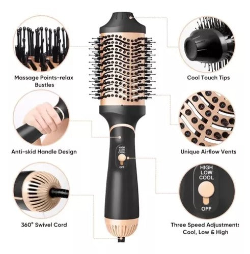 COMBO CEPILLO SECADOR + PLANCHA KERATINA